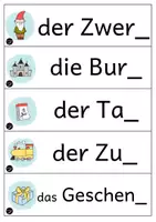 Vorschau - Arbeitsblätter - SPARPAKET| Auslautverhärtung| Strategie Verlängern - Seite 3
