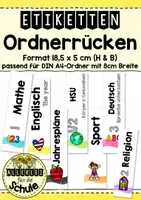 Vorschau - Anderer Materialtyp - Ordnerrücken für ein übersichtliches Ordnungssystem (Design 1) - Deckblatt