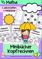 Vorschau - Arbeitsblätter - Minibuch Kopfrechnen (4 Minibücher zu den Jahreszeiten) - Deckblatt
