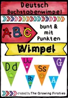 Vorschau - Poster - ABC Wimpel bunt und mit Punkten - Deckblatt