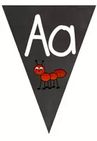 Vorschau - Poster - ABC Wimpel mit Anlautbildern - Seite 1