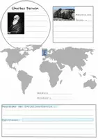 Vorschau - Arbeitsblätter - Charles Darwin_Evolutionstheorie_Arbeitsblatt - Deckblatt