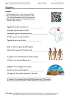 Vorschau - Arbeitsblätter - Lernposter + Arbeitsblatt zum Thema "Ägypten" + Onlineübung & MP3 + Mindmap + Infografik - Seite 1