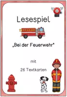 Vorschau - Spiele - Feuerwehr Lesespiel - Deckblatt