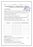Vorschau - Klassenarbeiten - Deutsch-Klassenarbeit/Mischarbeit, Klasse 4 - Seite 1