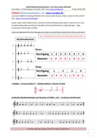 Vorschau - Arbeitsblätter - Rhythmustraining – einfach und systematisch - Band 1 Folge 01: Arbeitsblatt + Lösung + Youtubevideo - Seite 1