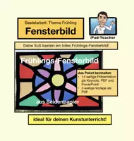 Vorschau - Stundenentwürfe - KUNST Schritt für Schritt: Frühlings-Fensterbild aus Seidenpapier inkl. Vorlage (Key/PP/PDF) - Deckblatt