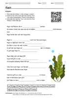 Vorschau - Arbeitsblätter - Lernposter + Arbeitsblatt zum Thema "Algen" + Onlineübung & MP3 + Mindmap + Infografik - Seite 1