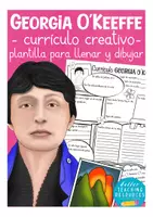 Vorschau - Arbeitsblätter - Georgia O'Keeffe - curriculo creativo Spanisch - Deckblatt