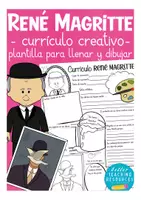 Vorschau - Arbeitsblätter - René Magritte Spanisch Kunst Steckbrief - Deckblatt