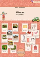 Vorschau - Bildkarten - Sprachförderung - Bildkarten: Bauernhof - Deckblatt