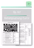 Vorschau - Stundenentwürfe - Op-Art Reihenplanung - Deckblatt