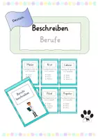 Vorschau - Spiele - Wer bin ich...? Berufe beschreiben Wortschatz - Deckblatt