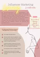 Vorschau - Arbeitsblätter - Influencer Marketing - Wie funktioniert Influencer Marketing? - Seite 1