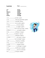 Vorschau - Arbeitsblätter - Le présent Arbeitsblatt/ Worksheet - Deckblatt