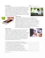 Vorschau - Arbeitsblätter - Les réseaux Sociaux: Französisch / Text (Sozialen Medien) - Deckblatt