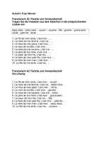 Vorschau - Arbeitsblätter - Französisch A2 Wortschatz Familie und Verwandte + Lösung - Deckblatt