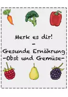 Vorschau - Spiele - Spiel: Merk es dir! - Gesunde Ernährung! - Deckblatt