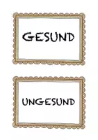 Vorschau - Bildkarten - Gesund oder Ungesund? - Deckblatt