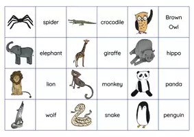 Vorschau - Bildkarten - Brown Owl at the Zoo - MAKE YOUR OWN GAME OF PAIRS - Seite 2