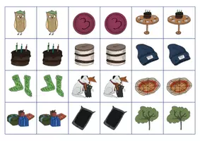 Vorschau - Arbeitsblätter - Brown Owl's Birthday Tea - MAKE YOUR OWN GAME OF PAIRS - Seite 1