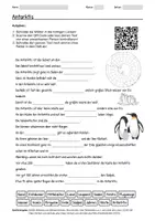 Vorschau - Arbeitsblätter - Lernposter + Arbeitsblatt zum Thema "Antarktis" + Onlineübung & MP3 + Mindmap + Infografik - Seite 1
