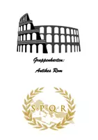 Vorschau - Stationenlernen - Rollenkarten für eine Gruppenarbeit - Antikes Rom - Deckblatt