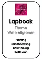 Vorschau - Arbeitsblätter - Lapbook Weltreligionen - Produktbeurteilung - Deckblatt
