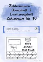 Vorschau - Arbeitsblätter - Zahlenmauern-Übungsheft-ZR10 Heft 2 - Deckblatt