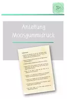 Vorschau - Aufgabenkarten - Arbeitsschritte Moosgummidruck - Deckblatt