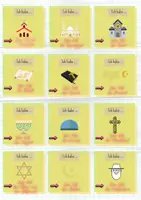 Vorschau - Spiele - Ich habe - wer hat zu den Weltreligionen Judentum, Christentum, Islam (Differenziert) - Seite 1