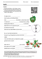 Vorschau - Arbeitsblätter - Lernposter + Arbeitsblatt zum Thema "Apfel" + Onlineübung & MP3 + Mindmap + Infografik - Seite 1