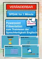 Vorschau - Präsentationen/Tafelbilder - Speakingtest Training - Englisch - PowerPointAnimation - Deckblatt