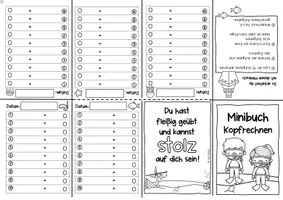 Vorschau - Arbeitsblätter - Minibuch Kopfrechnen (4 Minibücher im Abenteurerset) - Seite 2