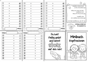 Vorschau - Arbeitsblätter - Minibuch Kopfrechnen (4 Minibücher im Abenteurerset) - Seite 3