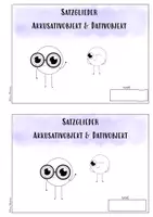 Vorschau - Arbeitsblätter - Satzglieder - Deckblatt