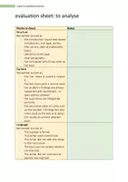 Vorschau - Arbeitsblätter - evaluation sheet to analyse, skill files, assessment sheet, operators - Seite 1