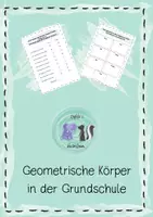 Vorschau - Arbeitsblätter - Geometrische Körper in der Grundschule - Seite 1