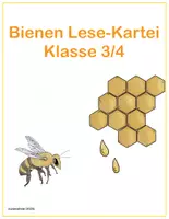 Vorschau - Stationenlernen - Bienen Lese-Kartei / Wissens-Kartei für Klasse 3/4 - Seite 3