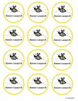 Vorschau - Anderer Materialtyp - Belohnungs-Sticker: "Bienen-Leseprofi" - Seite 1