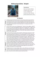 Vorschau - Arbeitsblätter - DEUTSCH: Bildimpulsgeschichte Beispiel, Erklärung, HÜ (PDF) - Seite 1