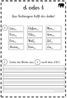 Vorschau - Arbeitsblätter - Paket zur Auslautverhärtung d/t, g/k, b/p - Seite 2