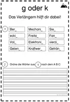 Vorschau - Arbeitsblätter - Arbeitsblätter zur Auslautverhärtung Druckschrift - Seite 3