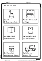 Vorschau - Arbeitsblätter - Lesekompetenz fördern in der Grundschule- Sätze lesen- Übungen und Arbeitsblätter (IGLU-Studie) - Seite 3