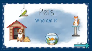Vorschau - Interaktives Material - interaktive PDF - Who am I? - 14 Pets - Seite 1