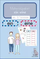 Vorschau - Arbeitsblätter - Materialpaket zu ein oder eine Bildkarten Arbeitsblatt - Deckblatt