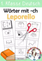 Vorschau - Arbeitsblätter - Laut / Buchstaben Ch / ch - Leporello für die Buchstabeneinführung - Deckblatt