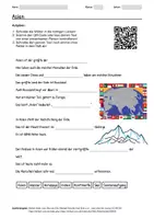 Vorschau - Arbeitsblätter - Arbeitsblatt zum Thema "Asien" + Onlineübung & MP3 + Mindmap + Infografik - Deckblatt
