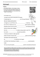 Vorschau - Arbeitsblätter - Lernposter + Arbeitsblatt zum Thema "Astronaut" + Onlineübung & MP3 + Mindmap + Infografik - Seite 1