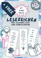 Vorschau - Mal- und Bastelvorlagen - Lesezeichen für Jugendliche und Erwachsene - Deckblatt